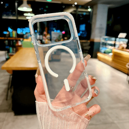 iPhone 17 Pro Max IMD Transparent Airbag Shockproof MagSafe Phone Case