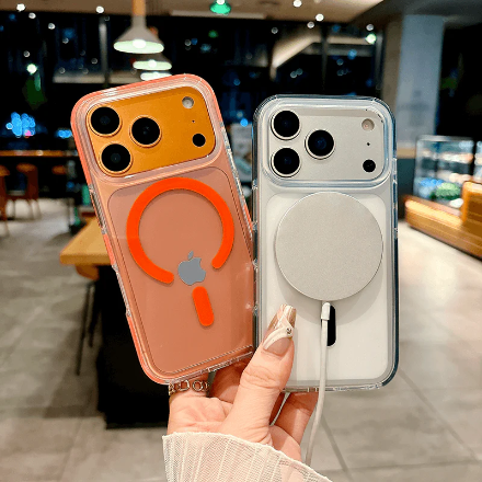 iPhone 17 Pro Max IMD Transparent Airbag Shockproof MagSafe Phone Case