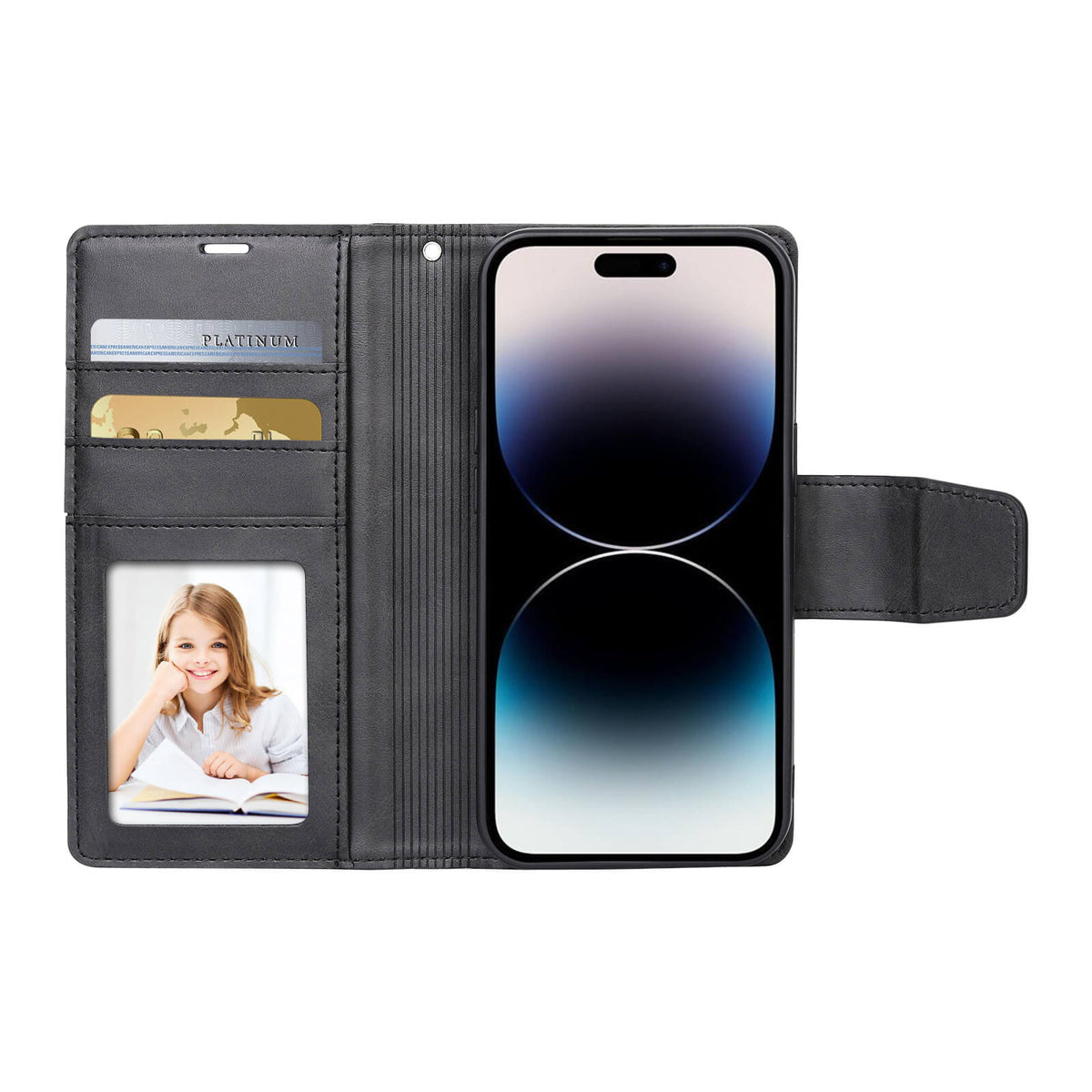 iPhone 17 Pro Max Hanman Miro Leather 2-in-1 Wallet Case with Magnetic Back