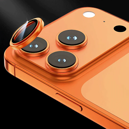 iPhone 17 Pro 9H Multicolor Tempered Glass Individual Camera Lens Cover Protector