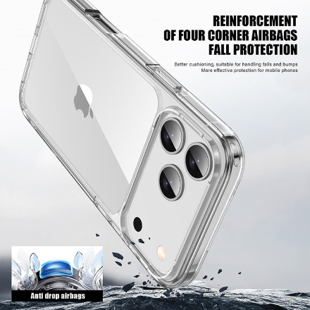 iPhone 17 Pro Aurora Series Crystal Transparent Phone Case