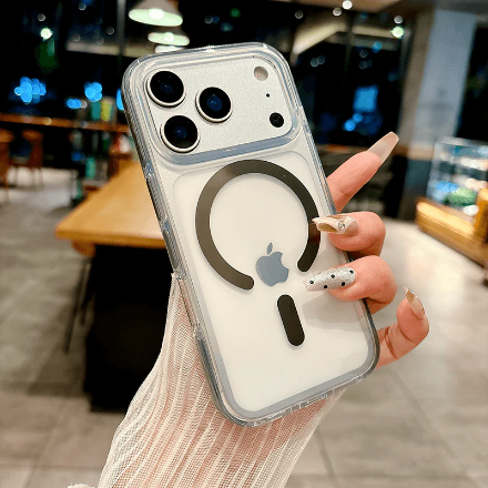 iPhone 17 Air IMD Transparent Airbag Shockproof MagSafe Phone Case