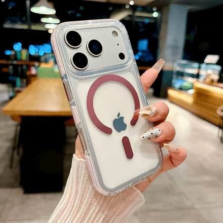 iPhone 17 Air IMD Transparent Airbag Shockproof MagSafe Phone Case
