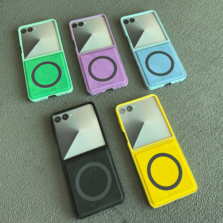 Samsung Galaxy Z Flip 7 2025 Lucas Series Premium Leather Phone Case