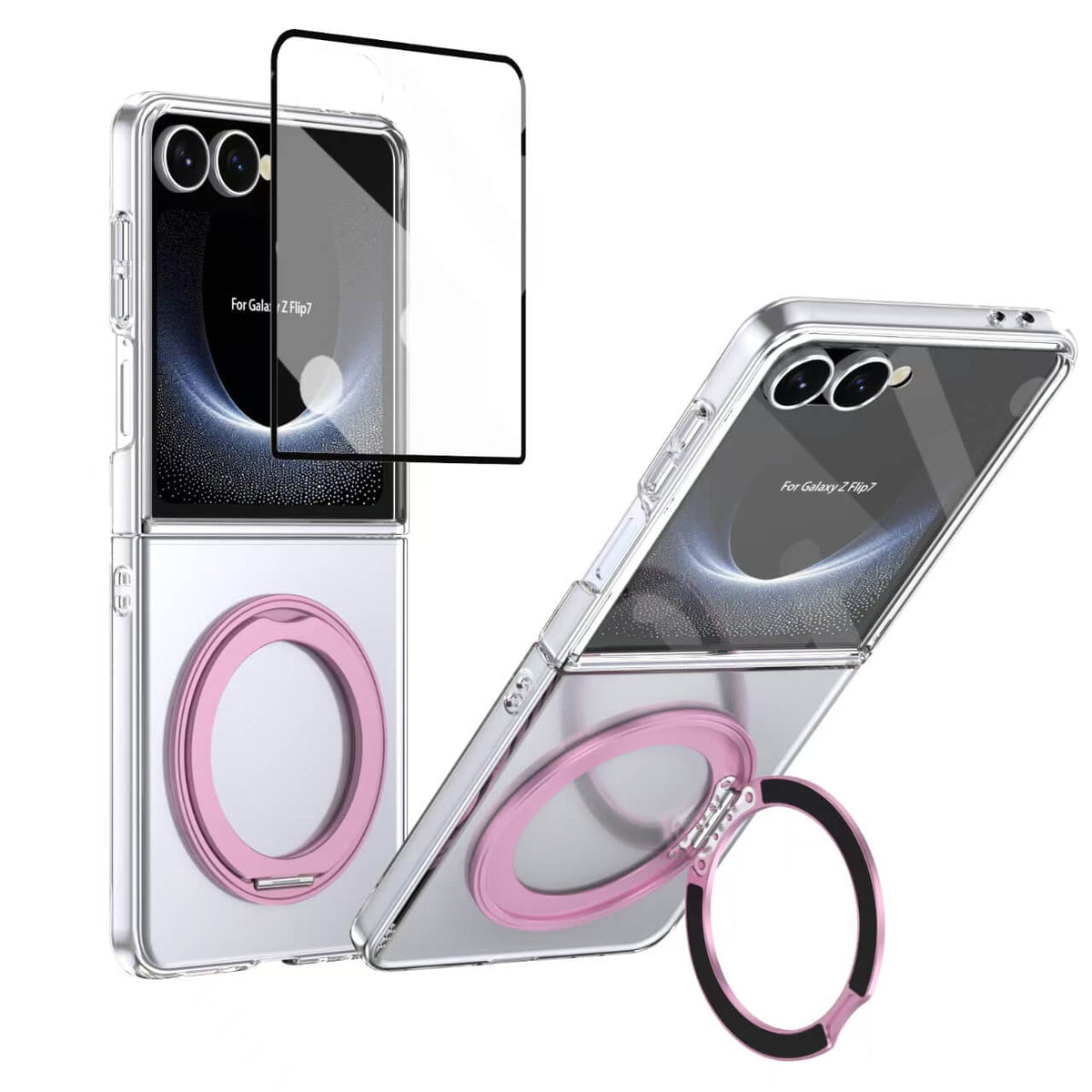 Samsung Galaxy Z Flip 7 2025 RAFI Series 360° Rotating Magnetic Stand Case