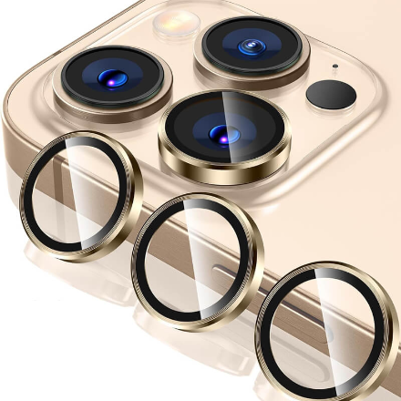 iPhone 16 Pro Max 9H Multicolor Tempered Glass Individual Camera Lens Cover Protector